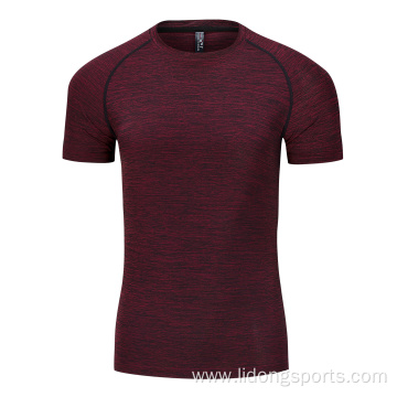 Men Running T Shirt Quick Dry Fitness Shirt